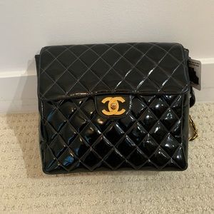 CHANEL Vintage Patent Backpack